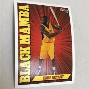 Kobe Bryant BLACK MAMBA Lakers Trading Card RARE